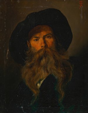 Heinrich von Ferstel, Architekt by Franz Rumpler Oil Painting