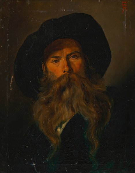 Heinrich von Ferstel, Architekt  by Franz Rumpler - Hand-Painted Oil Painting Reproduction