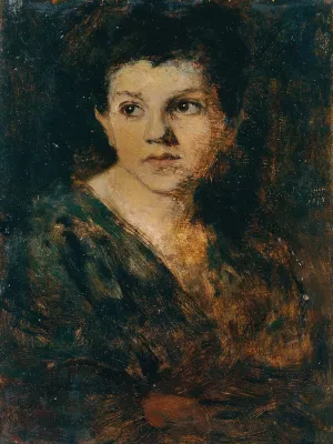 Knabenkopf Oil painting by Franz Rumpler