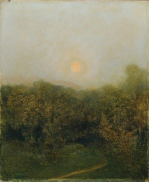 Mondaufgang by Franz Rumpler Oil Painting
