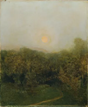 Mondaufgang by Franz Rumpler Oil Painting