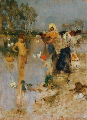 Sommer by Franz Rumpler Oil Painting