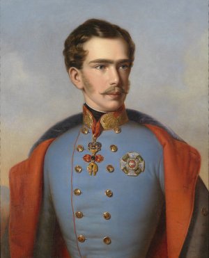 Franz Joseph I by Franz Russ The Elder Oil Painting
