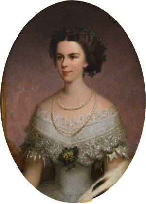 Kaiserin Elisabeth by Franz Russ The Elder Oil Painting