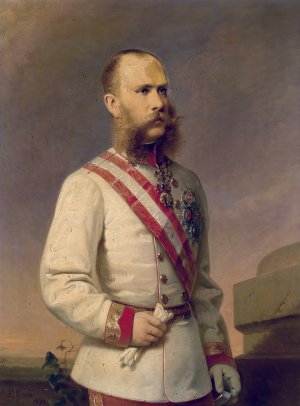 Franz Joseph I by Franz Russ The Younger Oil Painting