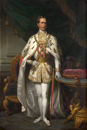 Kaiser Franz Joseph I. by Franz Russ The Younger Oil Painting