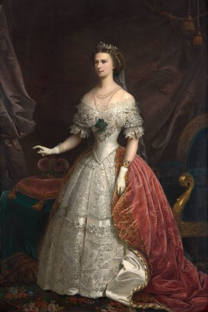 Kaiserin Elisabeth by Franz Russ The Younger Oil Painting