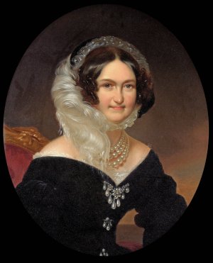 Carolina Augusta by Franz Schrotzberg Oil Painting