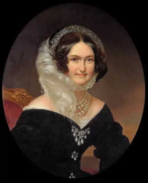 Carolina Augusta by Franz Schrotzberg Oil Painting