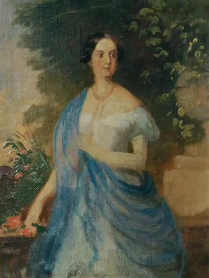 Clothilde Prinzessin Dietrichstein by Franz Schrotzberg Oil Painting