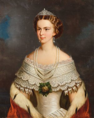 Kaiserin Elisabeth by Franz Schrotzberg Oil Painting