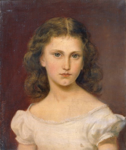 Sidonie Schrotzberg, die Tochter des Kunstlers  by Franz Schrotzberg - Hand-Painted Oil Painting Reproduction