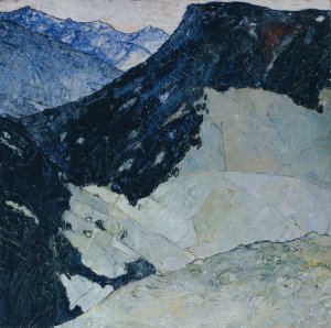 Der Berg by Franz Secky Oil Painting