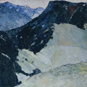Der Berg by Franz Secky Oil Painting