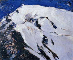 Der Ortler, Klausen Oil painting by Franz Secky