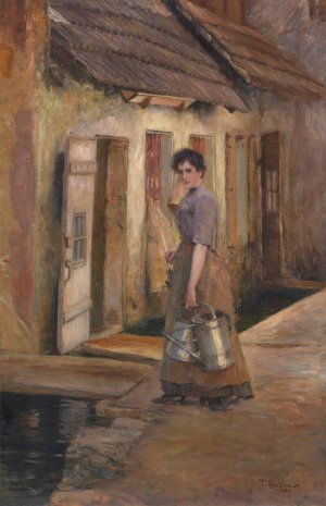 Jeanette by Franz Skarbina Oil Painting