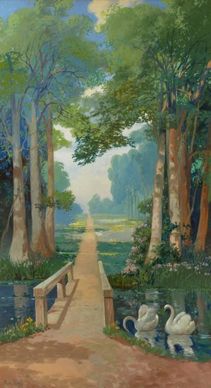 Country Path by Franz Strahalm Oil Painting