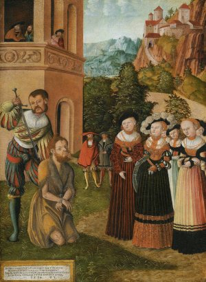 The Beheading Of St. John The Baptist by Franz Timmerman Oil Painting