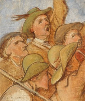 Bauern by Franz Von Defregger Oil Painting