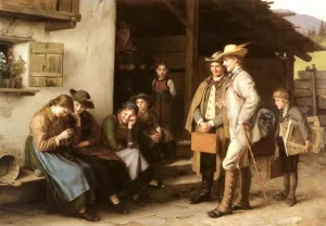 Die Erste Studienreise by Franz Von Defregger Die Erste Studienreise by Franz Von Defregger Oil Painting