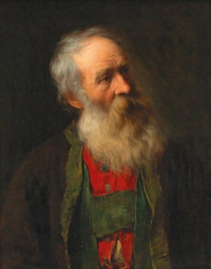 Tyrolean Farmer by Franz Von Defregger Oil Painting