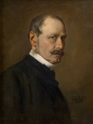 August Pettenkofen, Maler by Franz Von Lenbach Oil Painting