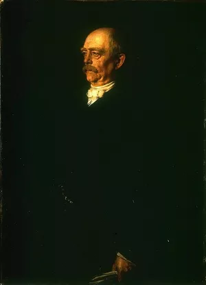Bildnis Otto von Bismarck by Franz Von Lenbach Oil Painting
