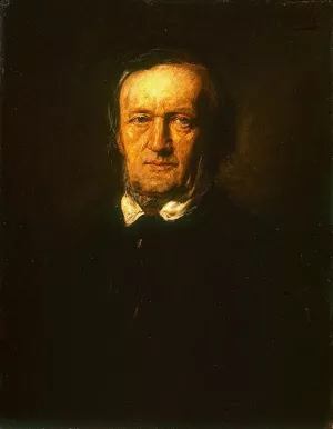 Bildnis Richard Wagner by Franz Von Lenbach Oil Painting