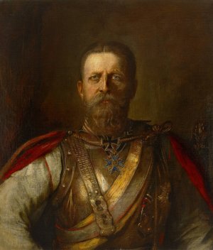 Crown Prince Frederick William, later Frederick III, German Emperor and King of Prussia by Franz Von Lenbach Oil Painting