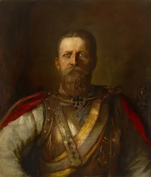 Crown Prince Frederick William, later Frederick III, German Emperor and King of Prussia by Franz Von Lenbach Oil Painting