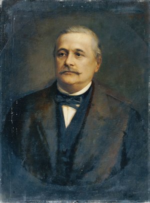 Der kaiserliche Rat und Reichstagsabgeordnete Isaak Rubinstein by Franz Von Lenbach Oil Painting