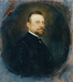Der Reichsratsabgeordnete Dr. Joseph Maria Baernreither by Franz Von Lenbach Oil Painting
