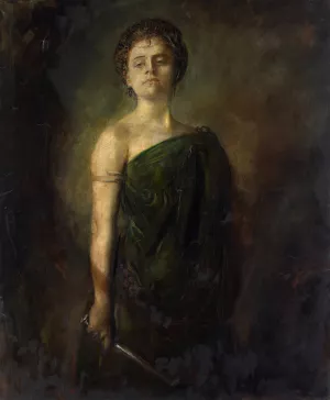 Fraulein Bartenstein by Franz Von Lenbach Oil Painting