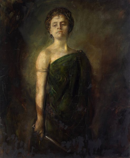 Main Product Photo of Fraulein Bartenstein  Painting by Franz Von Lenbach