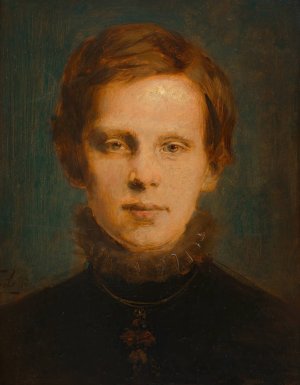 Kronprinz Rudolf by Franz Von Lenbach Oil Painting