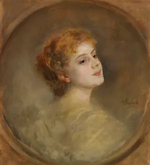 Lily von Poschinger Oil painting by Franz Von Lenbach