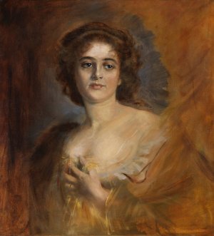 Lolita Grafin von Zeppelin by Franz Von Lenbach Oil Painting