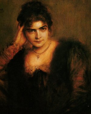 Lolo von Lenbach by Franz Von Lenbach Oil Painting