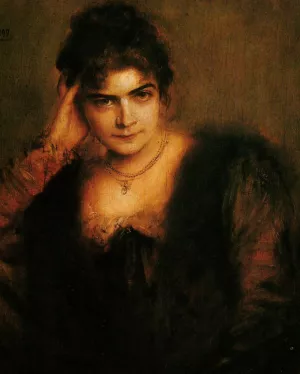 Lolo von Lenbach by Franz Von Lenbach Oil Painting