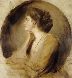 Margarethe von Stumm by Franz Von Lenbach Oil Painting