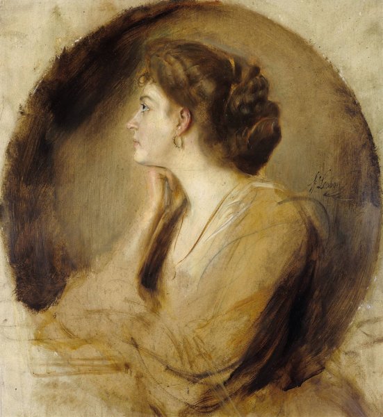 Main Product Photo of Margarethe von Stumm  Painting by Franz Von Lenbach