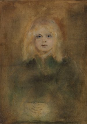 Marion Lenbach, Tochter des Kunstlers by Franz Von Lenbach Oil Painting