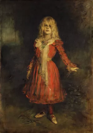 Marion Lenbach by Franz Von Lenbach Oil Painting