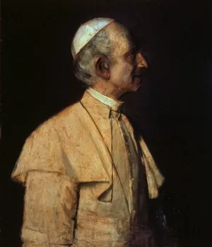 Papst Leo XIII Oil painting by Franz Von Lenbach