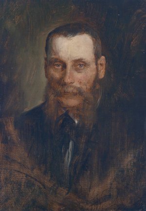 Portrait Georg Plach by Franz Von Lenbach Oil Painting