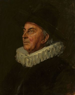 Portrait of professor Syboldt by Franz Von Lenbach Oil Painting