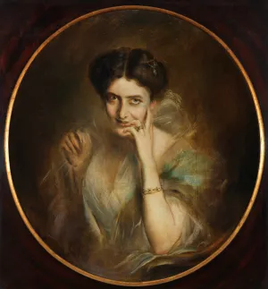 Portrat der Mary Victoria Lady Curzon von Kedleston, VizekOnigin von Indien by Franz Von Lenbach Oil Painting