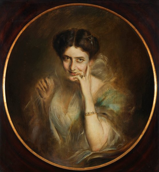 Main Product Photo of Portrat der Mary Victoria Lady Curzon von Kedleston, VizekOnigin von Indien  Painting by Franz Von Lenbach