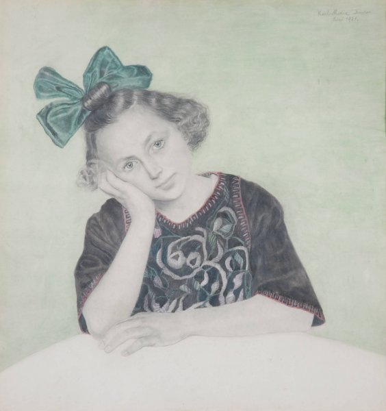 Main Product Photo of Bildnis eines Madchens  Painting by Franz Von Matsch
