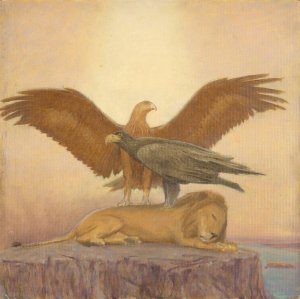 Tierstudie by Franz Von Matsch Oil Painting